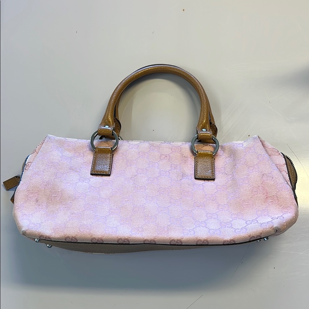 Gucci Pink and Brown Satchel